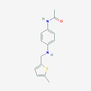 N-(4-{[(5-methyl-2-thienyl)methyl]amino}phenyl)acetamide