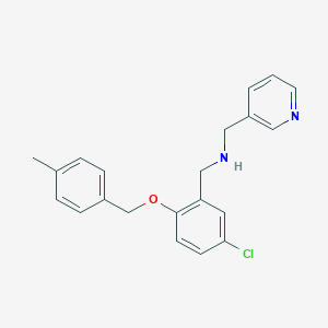 N-{5-chloro-2-[(4-methylbenzyl)oxy]benzyl}-N-(3-pyridinylmethyl)amine