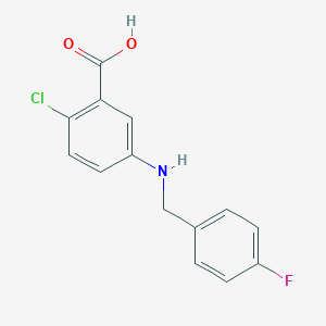 2-Chloro-5-[(4-fluorobenzyl)amino]benzoic acid