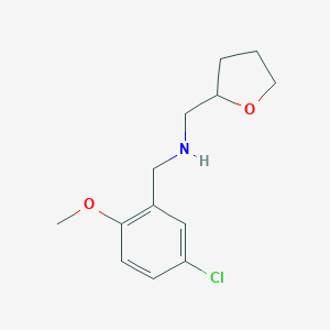 1-(5-chloro-2-methoxyphenyl)-N-(tetrahydrofuran-2-ylmethyl)methanamine