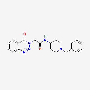 molecular formula C21H23N5O2 B5022965 N-(1-benzyl-4-piperidyl)-2-[4-oxo-1,2,3-benzotriazin-3(4H)-yl]acetamide 
