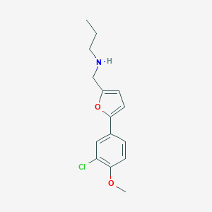 N-{[5-(3-chloro-4-methoxyphenyl)furan-2-yl]methyl}propan-1-amine