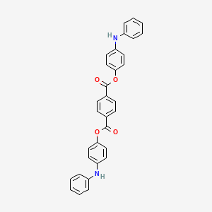 molecular formula C32H24N2O4 B5023215 Bis(4-anilinophenyl) benzene-1,4-dicarboxylate 
