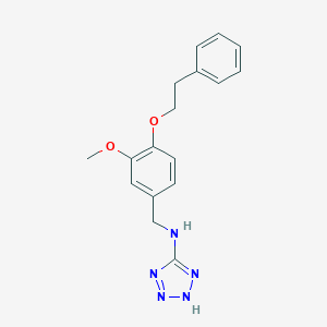 N-[3-methoxy-4-(2-phenylethoxy)benzyl]-2H-tetrazol-5-amine