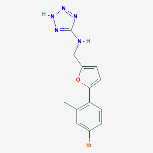 N-{[5-(4-bromo-2-methylphenyl)-2-furyl]methyl}-N-(2H-tetraazol-5-yl)amine