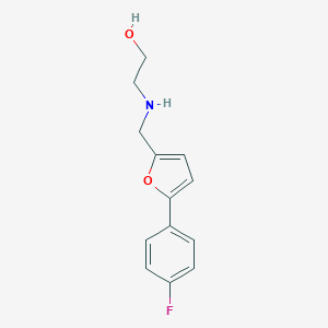2-({[5-(4-Fluorophenyl)-2-furyl]methyl}amino)ethanol