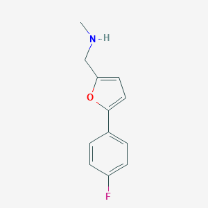 molecular formula C12H12FNO B502349 1-[5-(4-fluorophenyl)furan-2-yl]-N-methylmethanamine 