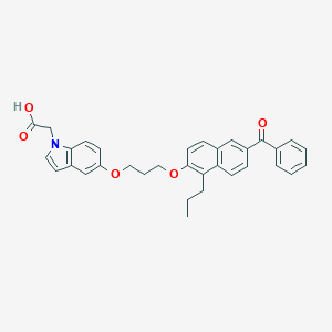 molecular formula C33H31NO5 B050235 CAY10573 CAS No. 853652-40-1