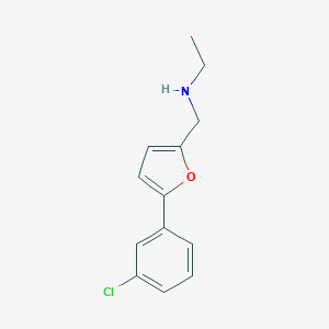 N-{[5-(3-chlorophenyl)furan-2-yl]methyl}ethanamine