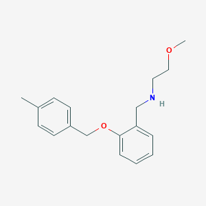 molecular formula C18H23NO2 B502361 2-methoxy-N-{2-[(4-methylbenzyl)oxy]benzyl}ethanamine 