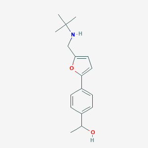 1-(4-{5-[(Tert-butylamino)methyl]furan-2-yl}phenyl)ethanol