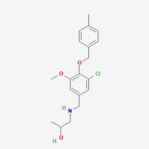 1-({3-Chloro-5-methoxy-4-[(4-methylbenzyl)oxy]benzyl}amino)propan-2-ol