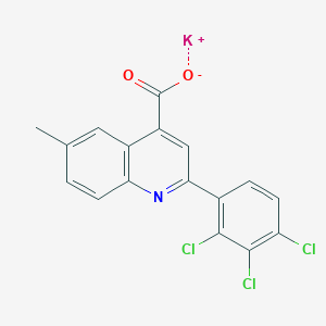 molecular formula C17H9Cl3KNO2 B5023704 Potassium;6-methyl-2-(2,3,4-trichlorophenyl)quinoline-4-carboxylate 