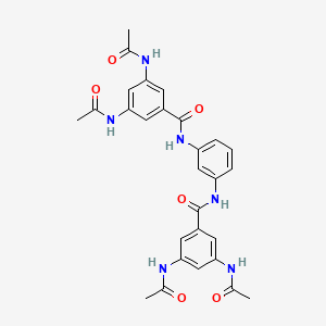 molecular formula C28H28N6O6 B5023731 3,5-diacetamido-N-[3-[(3,5-diacetamidobenzoyl)amino]phenyl]benzamide 