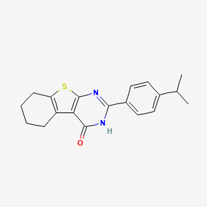 B5024165 2-(4-isopropylphenyl)-5,6,7,8-tetrahydro[1]benzothieno[2,3-d]pyrimidin-4(3H)-one CAS No. 5952-69-2