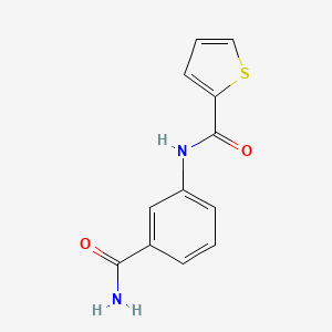 molecular formula C12H10N2O2S B5024333 N-(3-carbamoylphenyl)thiophene-2-carboxamide 
