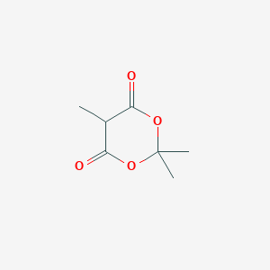 molecular formula C7H10O4 B050244 2,2,5-Trimethyl-1,3-dioxane-4,6-dione CAS No. 3709-18-0