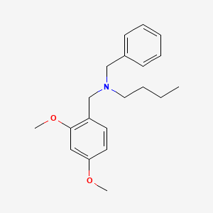 molecular formula C20H27NO2 B5024976 N-benzyl-N-[(2,4-dimethoxyphenyl)methyl]butan-1-amine 