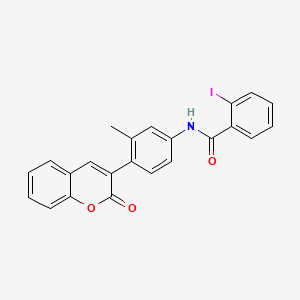 molecular formula C23H16INO3 B5025005 2-iodo-N-[3-methyl-4-(2-oxo-2H-chromen-3-yl)phenyl]benzamide CAS No. 5762-70-9