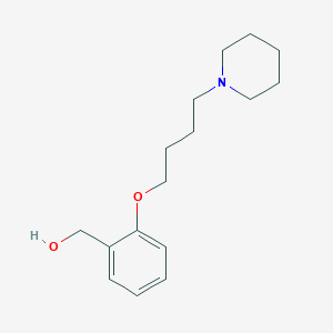 molecular formula C16H25NO2 B5025035 [2-(4-Piperidin-1-ylbutoxy)phenyl]methanol 