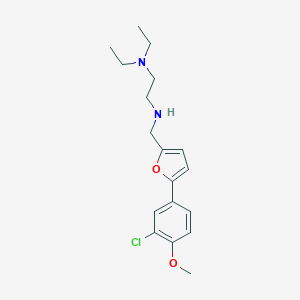 molecular formula C18H25ClN2O2 B502523 N'-{[5-(3-chloro-4-methoxyphenyl)furan-2-yl]methyl}-N,N-diethylethane-1,2-diamine 