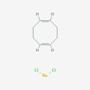 molecular formula C8H12Cl2Ru B050255 二氯(1,5-环辛二烯)钌(II) CAS No. 50982-12-2