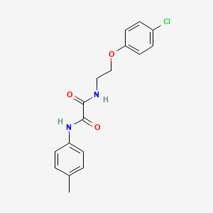 molecular formula C17H17ClN2O3 B5026385 N-[2-(4-chlorophenoxy)ethyl]-N'-(4-methylphenyl)oxamide 