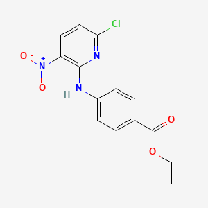 molecular formula C14H12ClN3O4 B5026432 Ethyl 4-[(6-chloro-3-nitropyridin-2-yl)amino]benzoate 