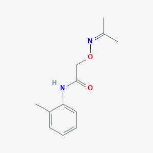 molecular formula C12H16N2O2 B5026536 N-(2-methylphenyl)-2-(propan-2-ylideneamino)oxyacetamide 