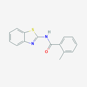 molecular formula C15H12N2OS B502671 N-(1,3-benzothiazol-2-yl)-2-methylbenzamide 