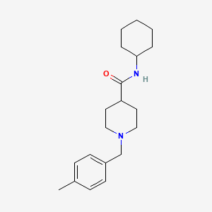 molecular formula C20H30N2O B5026739 N-cyclohexyl-1-(4-methylbenzyl)piperidine-4-carboxamide 
