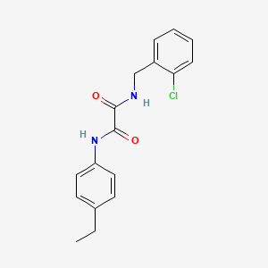 molecular formula C17H17ClN2O2 B5026797 N-[(2-chlorophenyl)methyl]-N'-(4-ethylphenyl)oxamide 