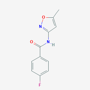 molecular formula C11H9FN2O2 B502680 4-fluoro-N-(5-methyl-1,2-oxazol-3-yl)benzamide CAS No. 349612-35-7