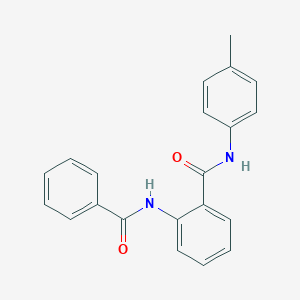 molecular formula C21H18N2O2 B502682 2-benzamido-N-(4-methylphenyl)benzamide CAS No. 94871-76-8