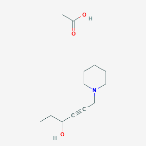 molecular formula C13H23NO3 B5026928 acetic acid;6-piperidin-1-ylhex-4-yn-3-ol 