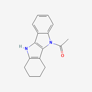 molecular formula C16H16N2O B5027005 1-(6,7,8,9-tetrahydro-5H-indolo[3,2-b]indol-10-yl)ethanone 