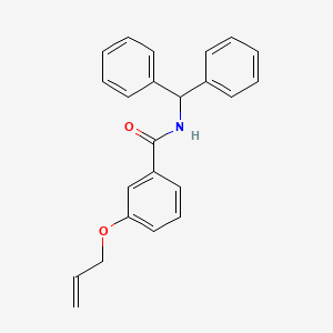 molecular formula C23H21NO2 B5027246 N-(diphenylmethyl)-3-(prop-2-en-1-yloxy)benzamide 