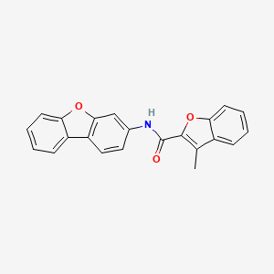 molecular formula C22H15NO3 B5027283 N-dibenzofuran-3-yl-3-methyl-1-benzofuran-2-carboxamide 