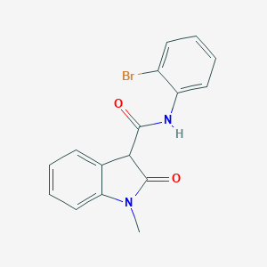 molecular formula C16H13BrN2O2 B502740 N-(2-bromophenyl)-1-methyl-2-oxo-3-indolinecarboxamide 
