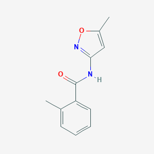 B502752 2-methyl-N-(5-methyl-1,2-oxazol-3-yl)benzamide CAS No. 123888-13-1