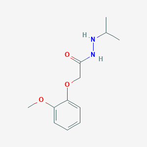 molecular formula C12H18N2O3 B502785 N'-isopropyl-2-(2-methoxyphenoxy)acetohydrazide CAS No. 62251-74-5
