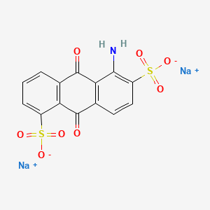 molecular formula C14H7NNa2O8S2 B5027875 Disodium;5-amino-9,10-dioxoanthracene-1,6-disulfonate 