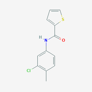 molecular formula C12H10ClNOS B502802 N-(3-chloro-4-methylphenyl)thiophene-2-carboxamide CAS No. 313970-42-2