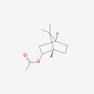 molecular formula C₁₂H₂₀O₂ B050281 (+)-Bornyl acetate CAS No. 20347-65-3