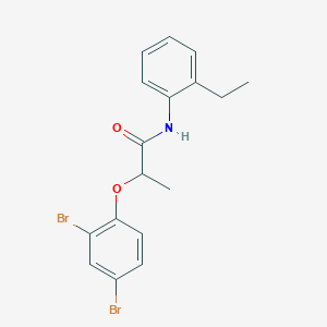 2-(2,4-dibromophenoxy)-N-(2-ethylphenyl)propanamide