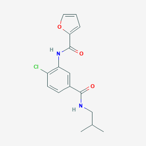 molecular formula C16H17ClN2O3 B502826 N-{2-chloro-5-[(isobutylamino)carbonyl]phenyl}-2-furamide 