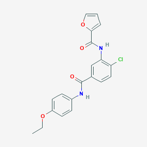 N-{2-chloro-5-[(4-ethoxyanilino)carbonyl]phenyl}-2-furamide