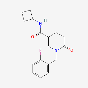 molecular formula C17H21FN2O2 B5028330 N-cyclobutyl-1-(2-fluorobenzyl)-6-oxo-3-piperidinecarboxamide 