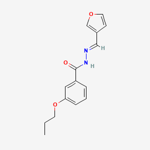 molecular formula C15H16N2O3 B5028368 N'-(3-furylmethylene)-3-propoxybenzohydrazide 