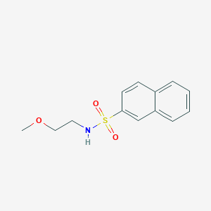 molecular formula C13H15NO3S B5028457 N-(2-methoxyethyl)naphthalene-2-sulfonamide 